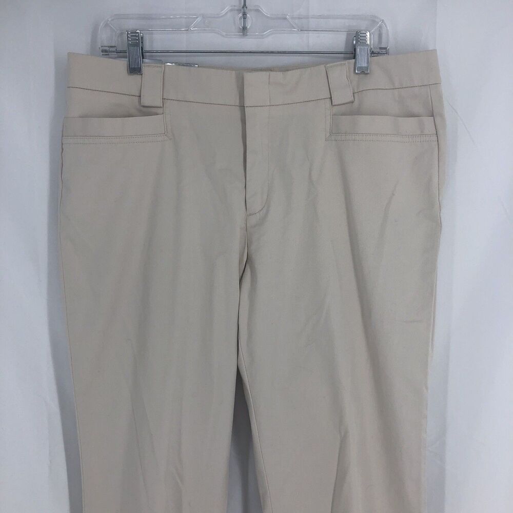 Dockers Stretch Khaki Trousers Sits Below Waist Pants 14 Short 36x29 NWT